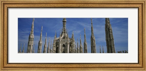 Framed Facade of a cathedral, Piazza Del Duomo, Milan, Italy Print