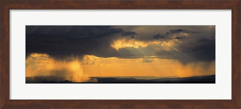 Framed View From The High Road To Taos, New Mexico, USA Print