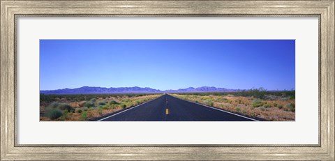 Framed Road, Nevada, USA Print