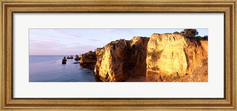 Framed Portugal, Algarve Region, coastline Print
