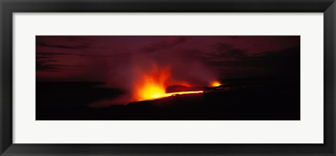 Framed Kilauea Volcanoes National Park Hawaii HI USA Print