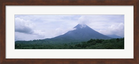 Framed Clouds over a mountain peak, Arenal Volcano, Alajuela Province, Costa Rica Print