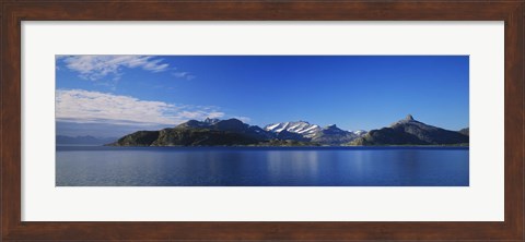 Framed Lake on mountainside, Sorfolda, Bodo, Nordland, Norway Print
