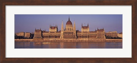 Framed Hungary, Budapest, View of the Parliament building Print