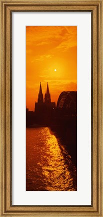 Framed Hohenzollern Bridge, Cologne, Germany Print