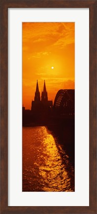 Framed Hohenzollern Bridge, Cologne, Germany Print
