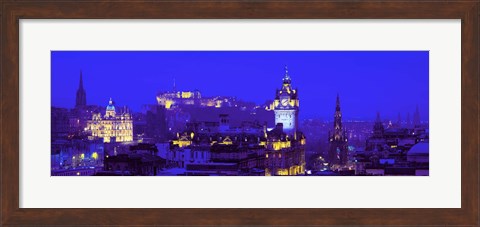 Framed Evening, Royal Castle, Edinburgh, Scotland, United Kingdom Print