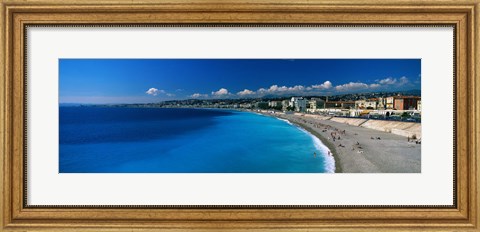 Framed Mediterranean Sea French Riviera Nice France Print