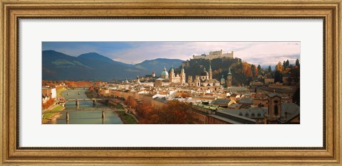 Framed Cityscape Salzburg Austria Print