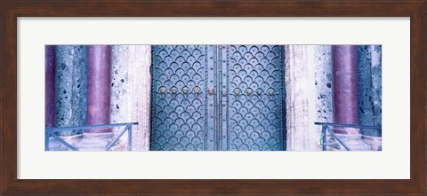Framed Door Detail St Marks Square Venice Italy Print