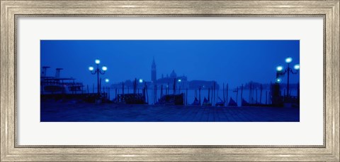 Framed Church of San Giorgio Maggiore with Gondolas Venice Italy Print