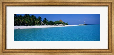 Framed Thulhagiri Island Resort Maldives Print
