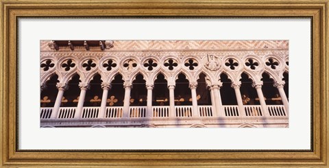 Framed Loggia, Doges Palace, Venice, Italy Print