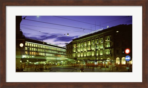 Framed Switzerland, Zurich Print