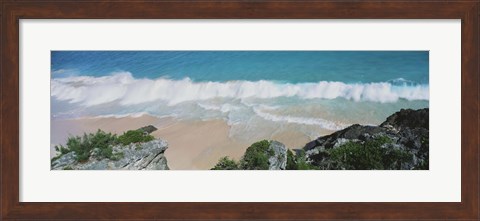 Framed High angle view of waves in the ocean, Atlantic Ocean, Bermuda Print