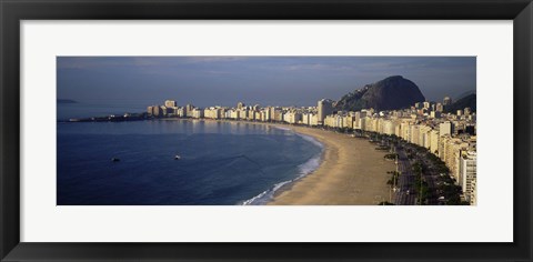 Framed Copacabana Beach, Rio De Janeiro, Brazil Print