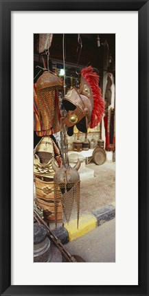 Framed Souvenirs displayed in a market, Palmyra, Syria Print