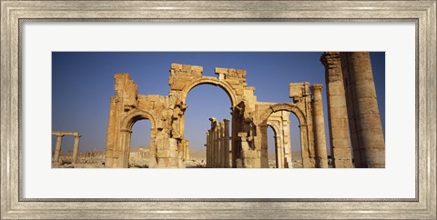 Framed Old Stone Ruins in Palmyra, Syria Print