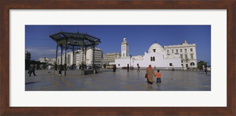 Framed Jamaa-El-Jedid, Algiers, Algeria Print