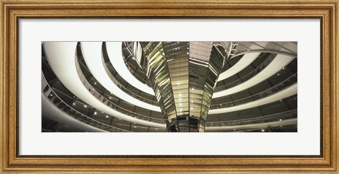 Framed Interiors of a government building, The Reichstag, Berlin, Germany Print