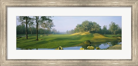 Framed Stream on a golf course, Haile Plantation, Gainesville, Florida, USA Print