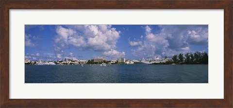 Framed Hamilton harbor, Bermuda Print