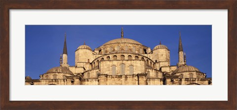 Framed Low angle view of a mosque, Blue Mosque, Istanbul, Turkey Print