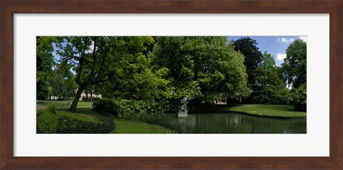 Framed Trees in a park, Queen Astrid Park, Bruges, West Flanders, Belgium Print