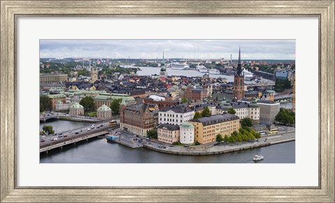 Framed High angle view of a city, Stockholm, Sweden Print