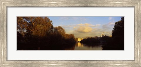 Framed Lake in a park, St. James&#39;s Park, Westminster, London, England Print
