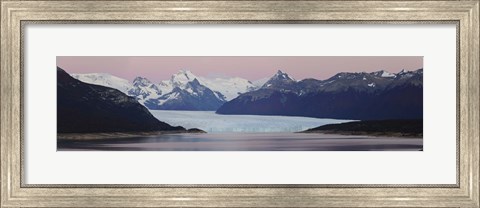 Framed Glaciers and mountains, Moreno Glacier, Argentine Glaciers National Park, Patagonia, Argentina Print