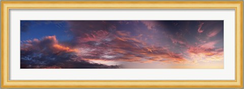Framed Clouds in the sky at morning Print