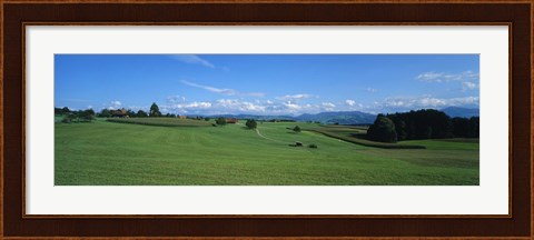 Framed View Along Rural Hillside, Zurich, Switzerland Print