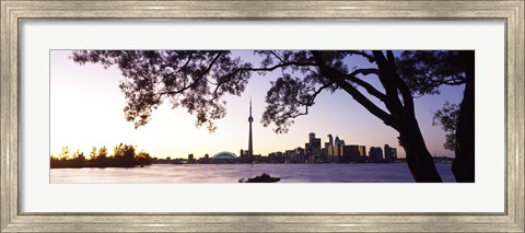 Framed Skyline CN Tower Skydome Toronto Ontario Canada Print