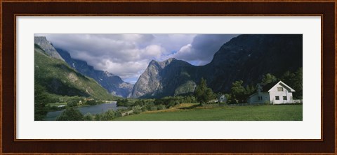 Framed House on a Mountainside, Marstein, Norway Print