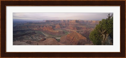 Framed High Angle View Of An Arid Landscape, Canyonlands National Park, Utah, USA Print