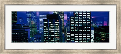 Framed Downtown buildings Toronto Ontario Canada Print