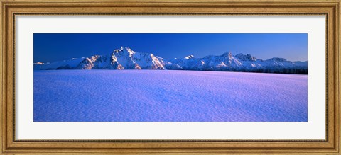 Framed Pioneer Pk Chugach Mts AK USA Print