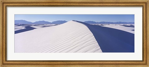 Framed Hills in the White Sands Desert, New Mexico Print