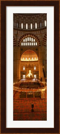 Framed Interior of Selimiye Mosque, Turkey Print