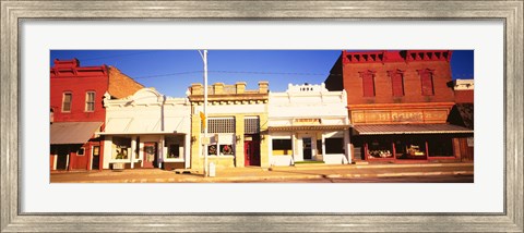 Framed Store Fronts, Main Street, Chatsworth, Illinois Print