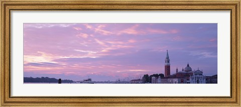 Framed Church in a city, San Giorgio Maggiore, Grand Canal, Venice, Italy Print