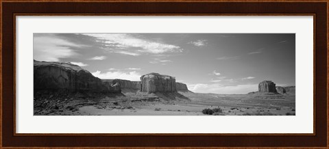 Framed Rock formations on the landscape, Monument Valley, Arizona, USA Print