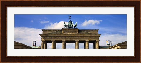Framed High section view of a memorial gate, Brandenburg Gate, Berlin, Germany Print