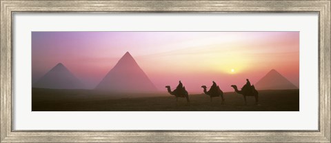 Framed Giza Pyramids Egypt Print