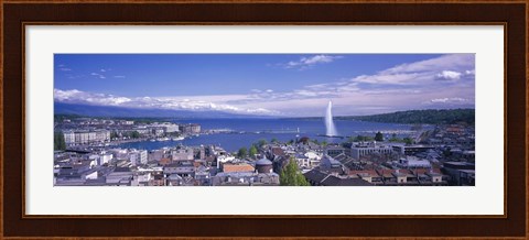 Framed Lake Geneva, Geneva, Switzerland Print