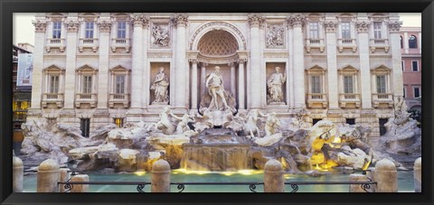 Framed Trevi Fountain Rome Italy Print