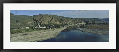 Framed High angle view of Columbia River, Washington State, USA Print