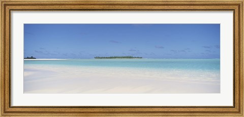 Framed Beach, Cook Islands Print