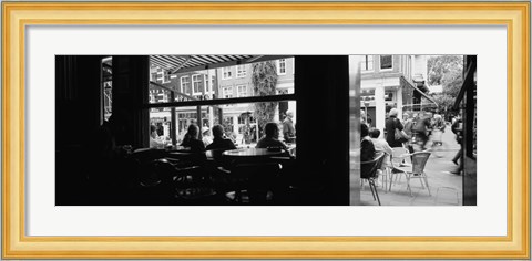 Framed Tourists In A Cafe, Amsterdam, Netherlands Print